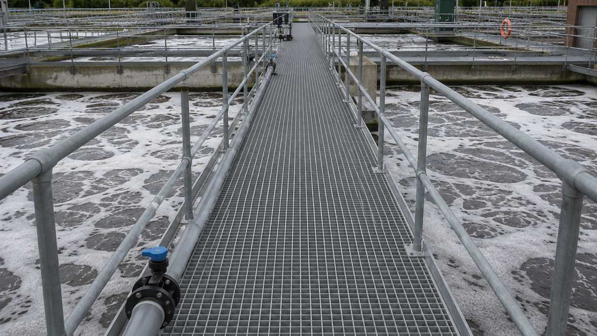 GRP Grating for Water and Wastewater Treatment Plants